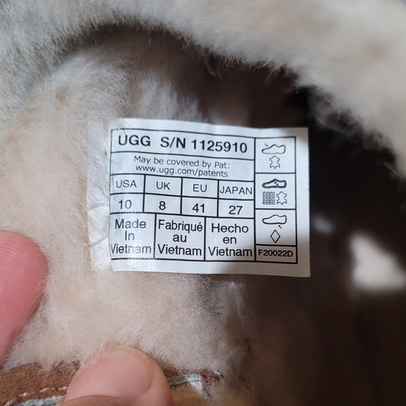 UGG Classic Short Boot Chestnut Suede 1 Inch Heel Women’s Size 10 Pre-Loved - Picture 7 of 7